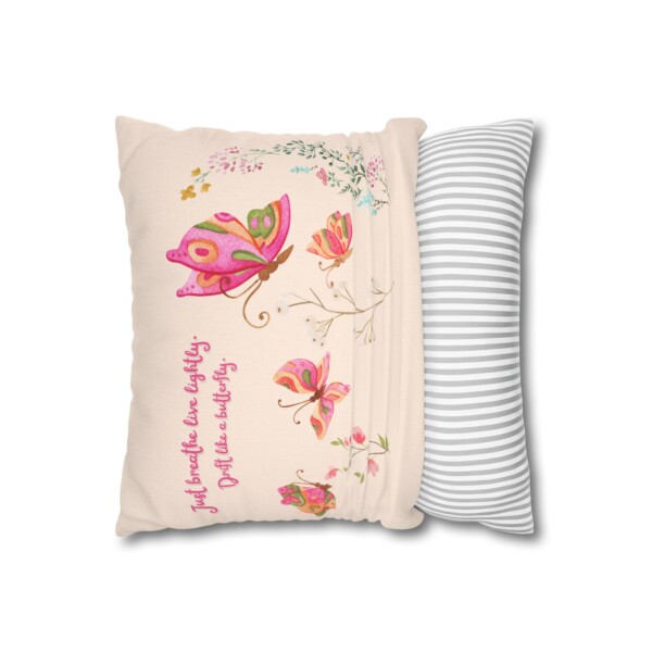 Decorative Cushion - Throw Pillow - Butterflies Drifting - Image 4