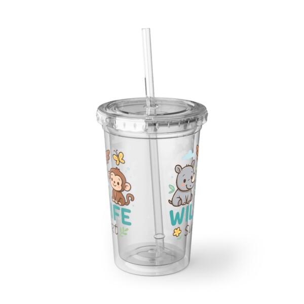 Acrylic Cup - Perfect for Summer Refreshments - Wildlife Support Baby - Image 2