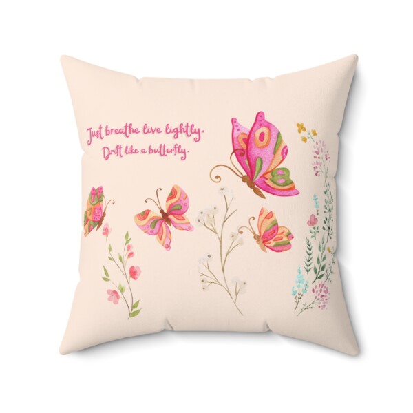 Decorative Spun Polyester Cushion - Butterfly Drifting - Image 11