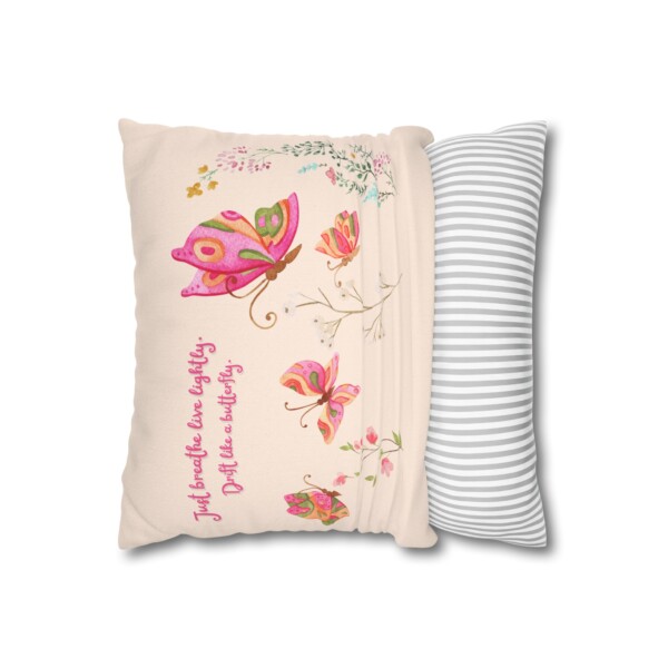Decorative Cushion - Throw Pillow - Butterflies Drifting - Image 2