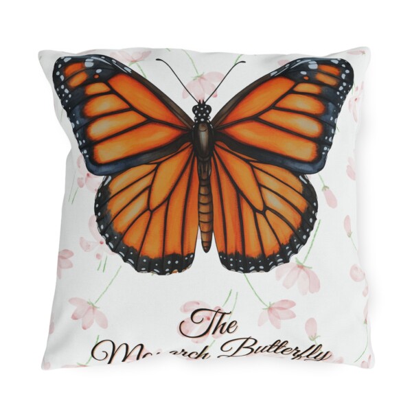 Outdoor Pillow - Decorative Throw Cushion for Garden and Patio - The Monarch Butterfly - Image 5