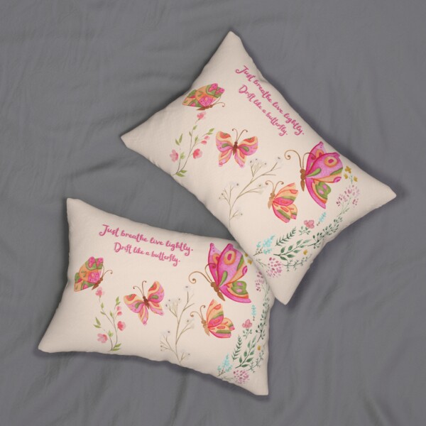 Lumbar Pillow -  Butterflies Drifting - Image 4