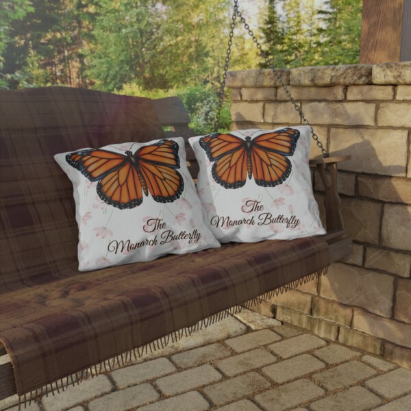 Outdoor Pillow - Decorative Throw Cushion for Garden and Patio - The Monarch Butterfly - Image 12