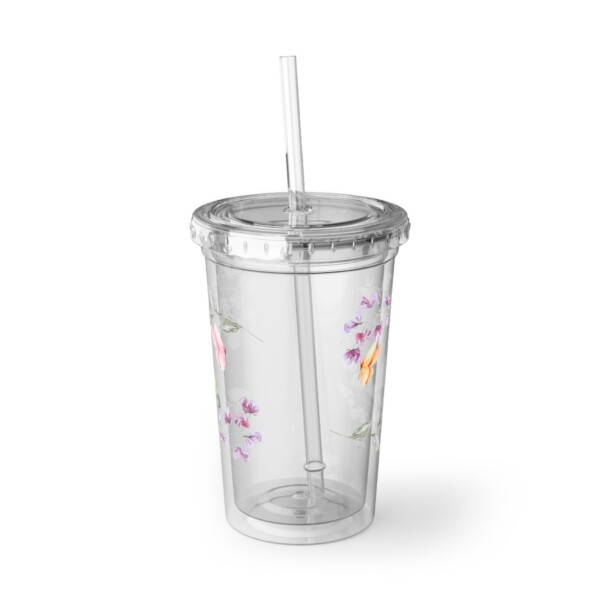Acrylic Cup - Perfect for Summer Refreshments - Butterflies Drifting - Image 2