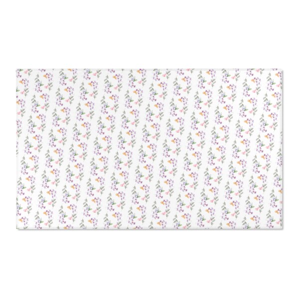 Floral Pattern Area Rug - Butterflies Drifting - Image 4