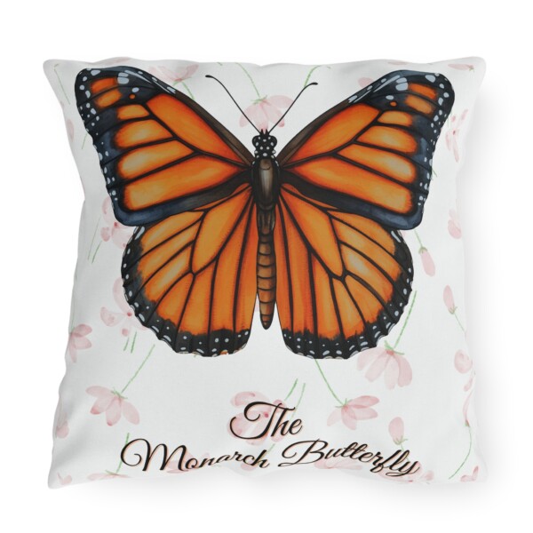 Outdoor Pillow - Decorative Throw Cushion for Garden and Patio - The Monarch Butterfly - Image 9