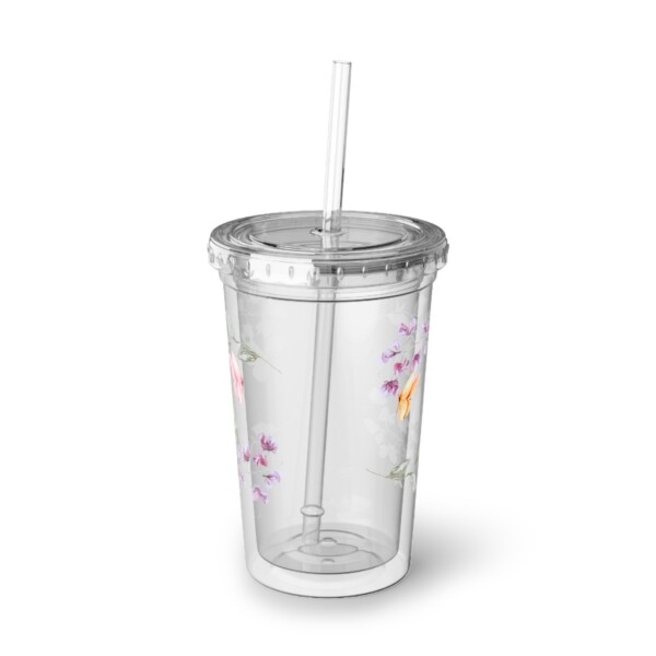 Acrylic Cup - Perfect for Summer Refreshments - Butterflies Drifting - Image 4