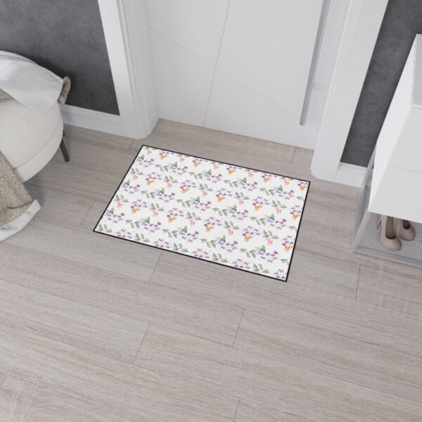 Floral Heavy Duty Floor Mat - Durable Indoor/Outdoor Rug for Home Décor - Butterfly Drifting - Image 12