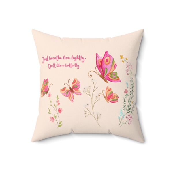 Decorative Spun Polyester Cushion - Butterfly Drifting - Image 7