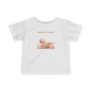 Cute Infant Tee with - Wild Babies Friends