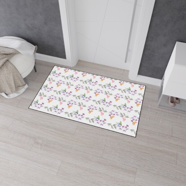 Floral Heavy Duty Floor Mat - Durable Indoor/Outdoor Rug for Home Décor - Butterfly Drifting - Image 8
