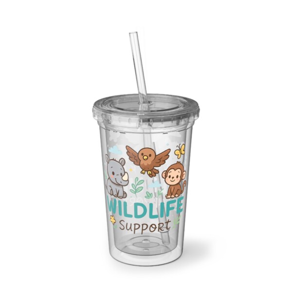 Acrylic Cup - Perfect for Summer Refreshments - Wildlife Support Baby - Image 3