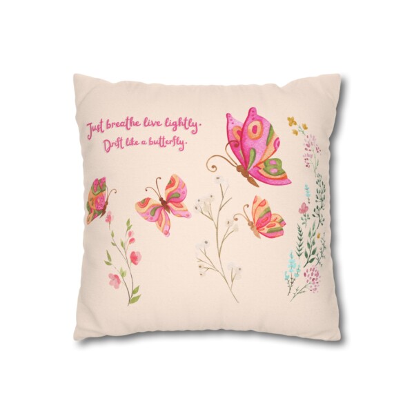 Decorative Cushion - Throw Pillow - Butterflies Drifting - Image 3