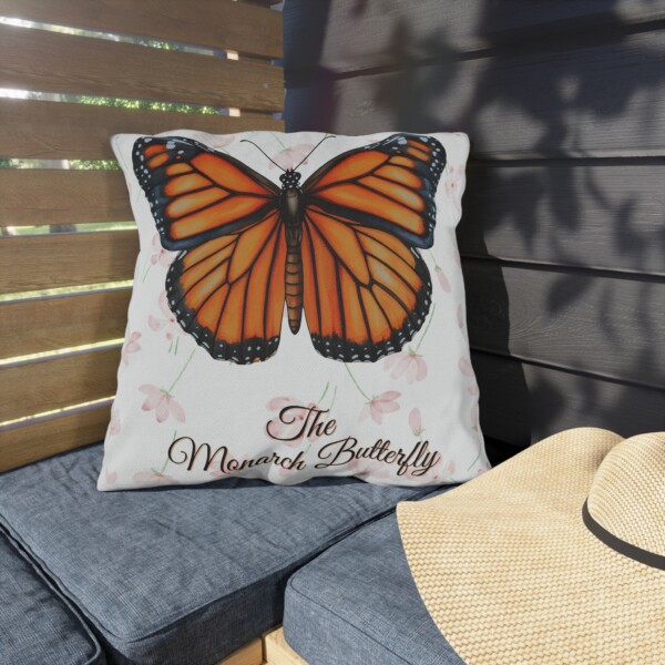Outdoor Pillow - Decorative Throw Cushion for Garden and Patio - The Monarch Butterfly - Image 11