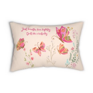 Lumbar Pillow -  Butterflies Drifting