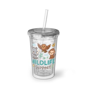Acrylic Cup - Perfect for Summer Refreshments - Wildlife Support Baby