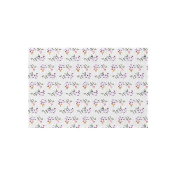 Floral Outdoor Rug - Durable, Stylish Area Mat for Patios & Decks - Butterfly Drifting
