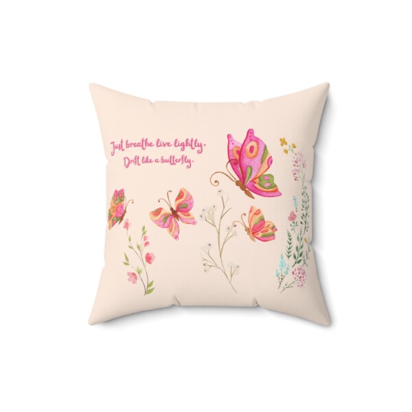 Decorative Spun Polyester Cushion - Butterfly Drifting - Image 5