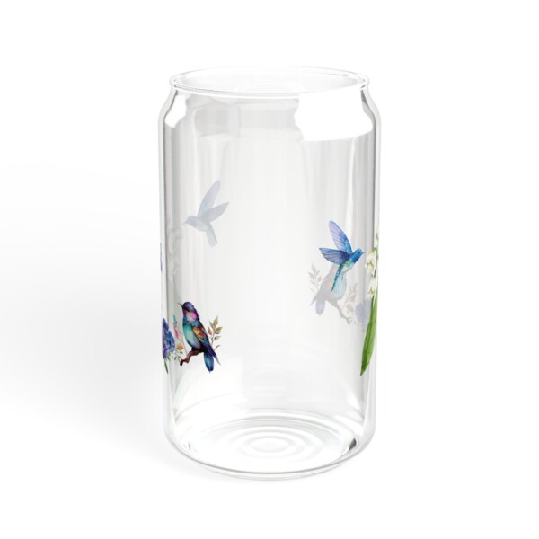 Sipper Glass 16oz Eco-Friendly Drinkware - Violet Pollinators - Image 7