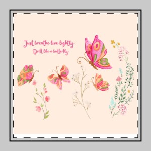 Cotton Twill Napkin -Perfect for Spring Gatherings and Outdoor Events - Butterflies Drifting