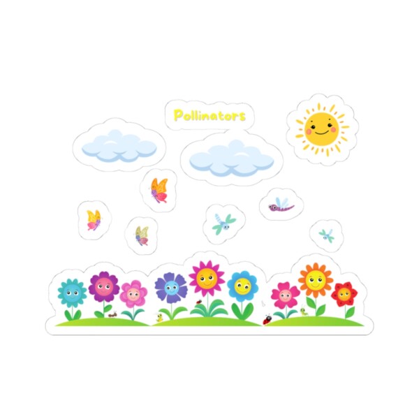Colorful Pollinators Kiss-Cut Stickers Set – Perfect for Laptop, Water Bottle, and Journals - Image 3