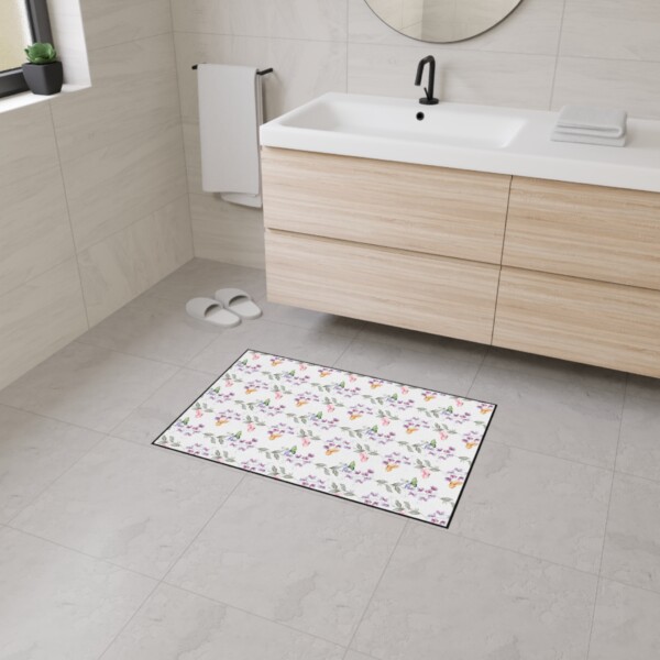Floral Heavy Duty Floor Mat - Durable Indoor/Outdoor Rug for Home Décor - Butterfly Drifting - Image 11