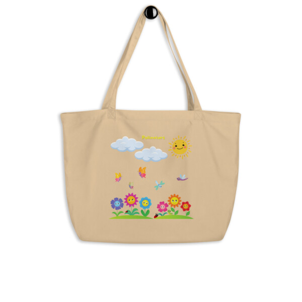 Large organic tote bag - Pollinators Baby