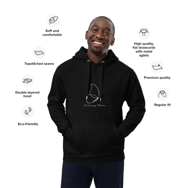Premium eco hoodie - Butterfly Line - Image 3