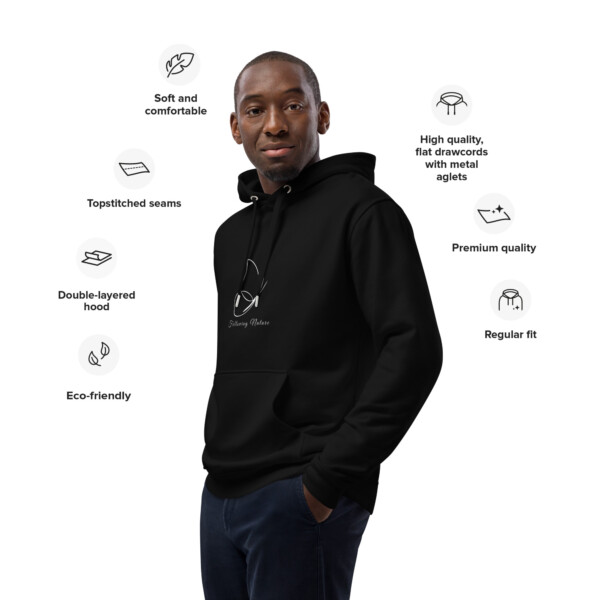 Premium eco hoodie - Butterfly Line - Image 4