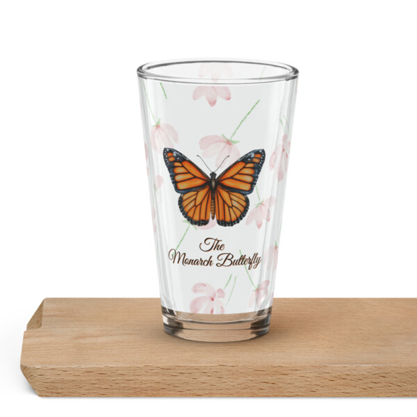 Shaker pint glass - The Monarch Butterfly - Image 4