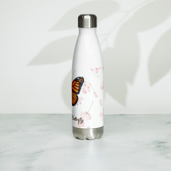 Stainless steel water bottle - The Monarch Butterfly - Image 4