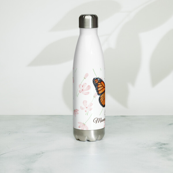 Stainless steel water bottle - The Monarch Butterfly - Image 3