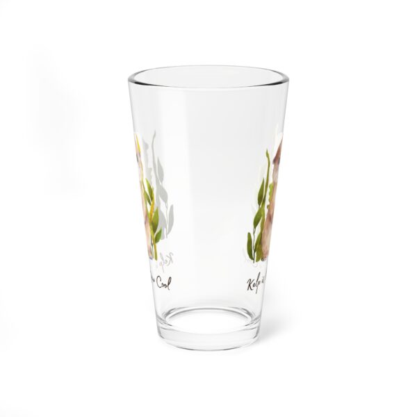 Kelp is the New Cool" Otter 16oz Mixing Glass - Image 2