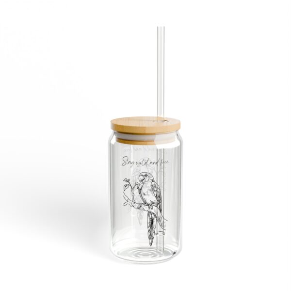 Sipper Glass 16oz Eco-Friendly Drinkware - WildlifeSupport - Image 3