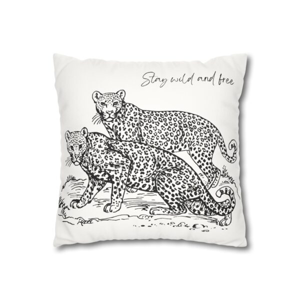 Faux Suede Pillowcase Lightly Decorative Cushion - WildlifeSupport - Image 3