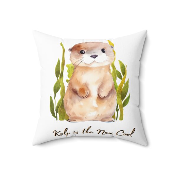 Decorative Spun Polyester Cushion - Kelp is the New Cool - Image 8