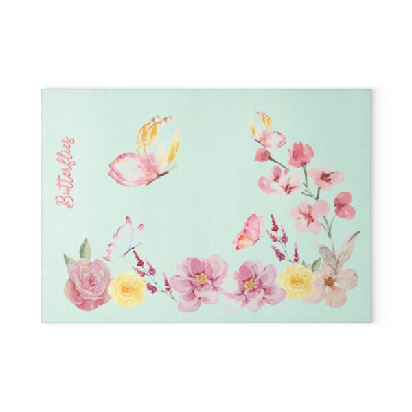 Glass Cutting Board - Butterflies