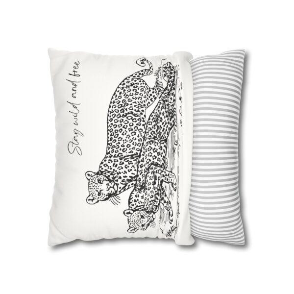 Faux Suede Pillowcase Lightly Decorative Cushion - WildlifeSupport - Image 6