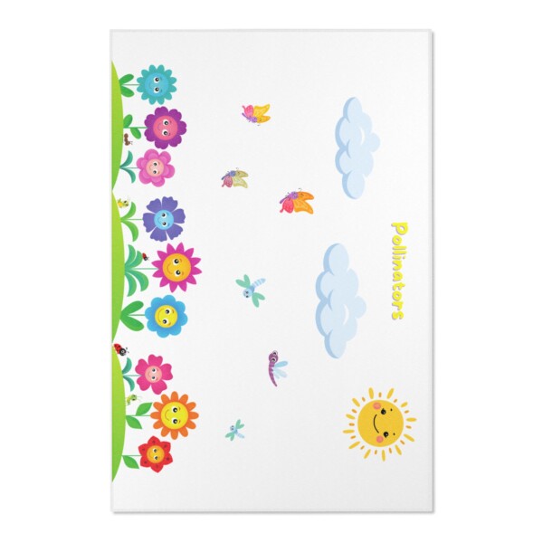 Area Rug - Watercolor Collection - Pollinators Baby - Image 7