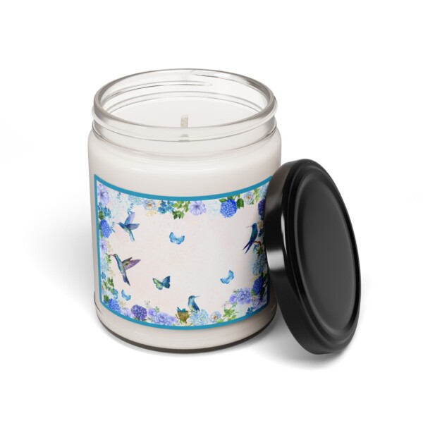 Floral Aromatherapy Soy Candle | 9oz - Relaxing Home Fragrance for All Occasions - Hummingbirds and Butterflies - Image 10