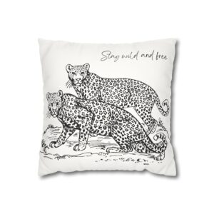 Faux Suede Pillowcase Lightly Decorative Cushion - WildlifeSupport