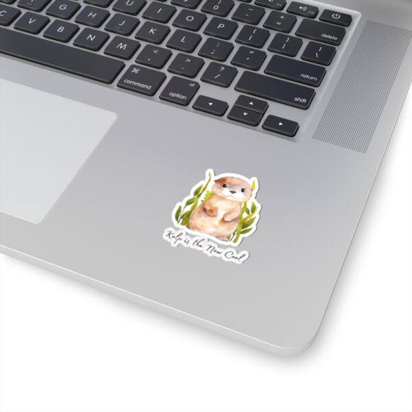 Kelp is the New Cool Otter Kiss-Cut Stickers – Cute Ocean Animal Decor for Nature Lovers - Image 11