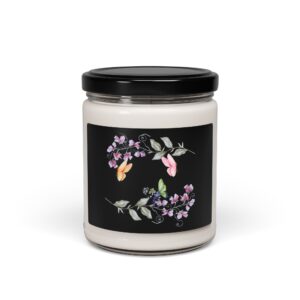 Floral Aromatherapy Soy Candle | 9oz - Relaxing Home Fragrance for All Occasions - Butterflies Drifting