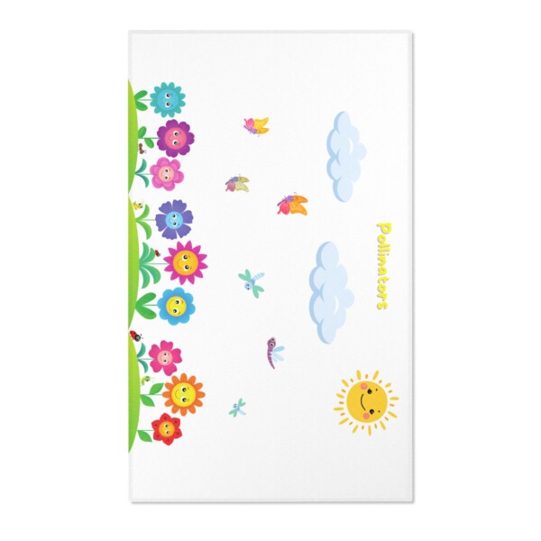 Area Rug - Watercolor Collection - Pollinators Baby - Image 4