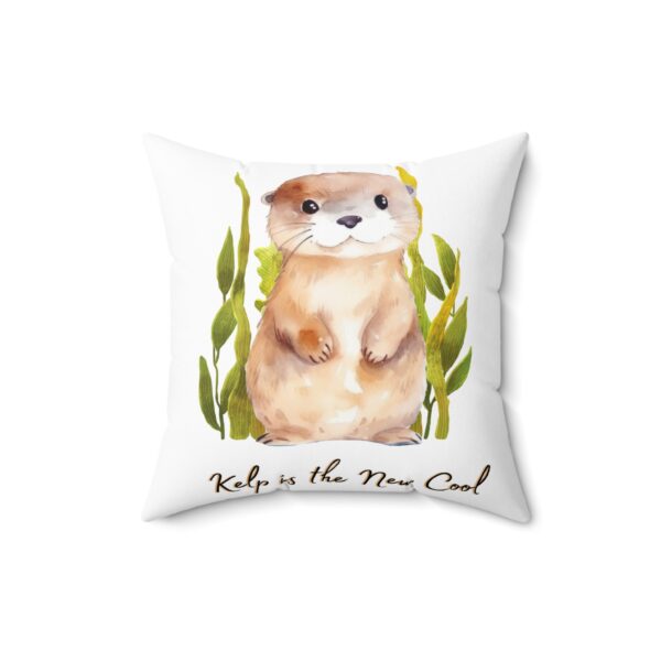 Decorative Spun Polyester Cushion - Kelp is the New Cool - Image 4