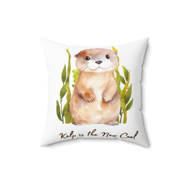 Decorative Spun Polyester Cushion - Kelp is the New Cool - Image 5