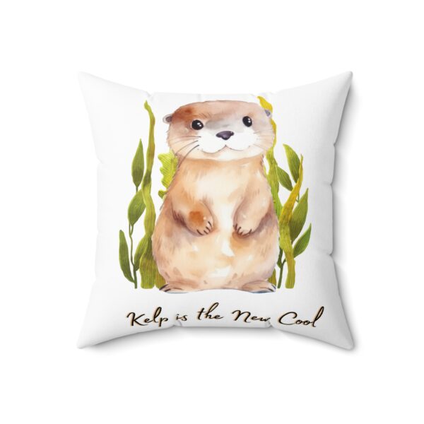Decorative Spun Polyester Cushion - Kelp is the New Cool - Image 7