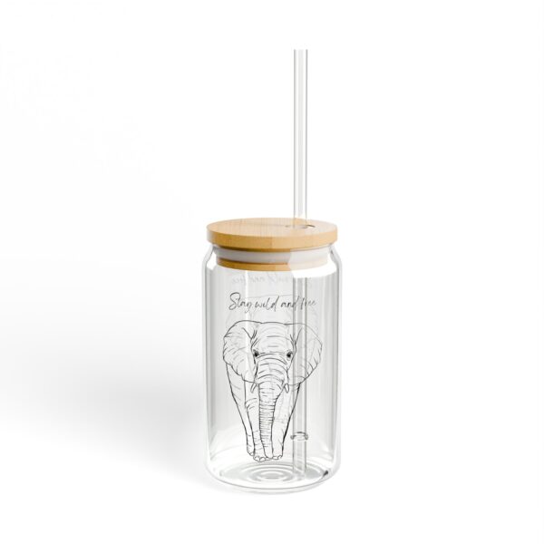 Sipper Glass 16oz Eco-Friendly Drinkware - WildlifeSupport - Image 3